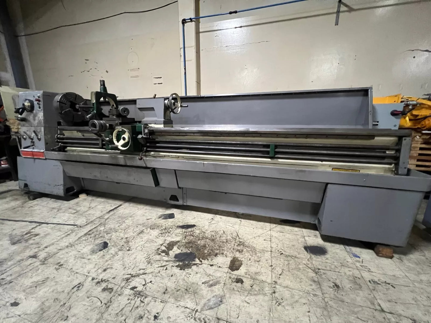 CLAUSING COLCHESTER 21''X120'' ENGINE LATHE BAR 3.5'' GAP BED