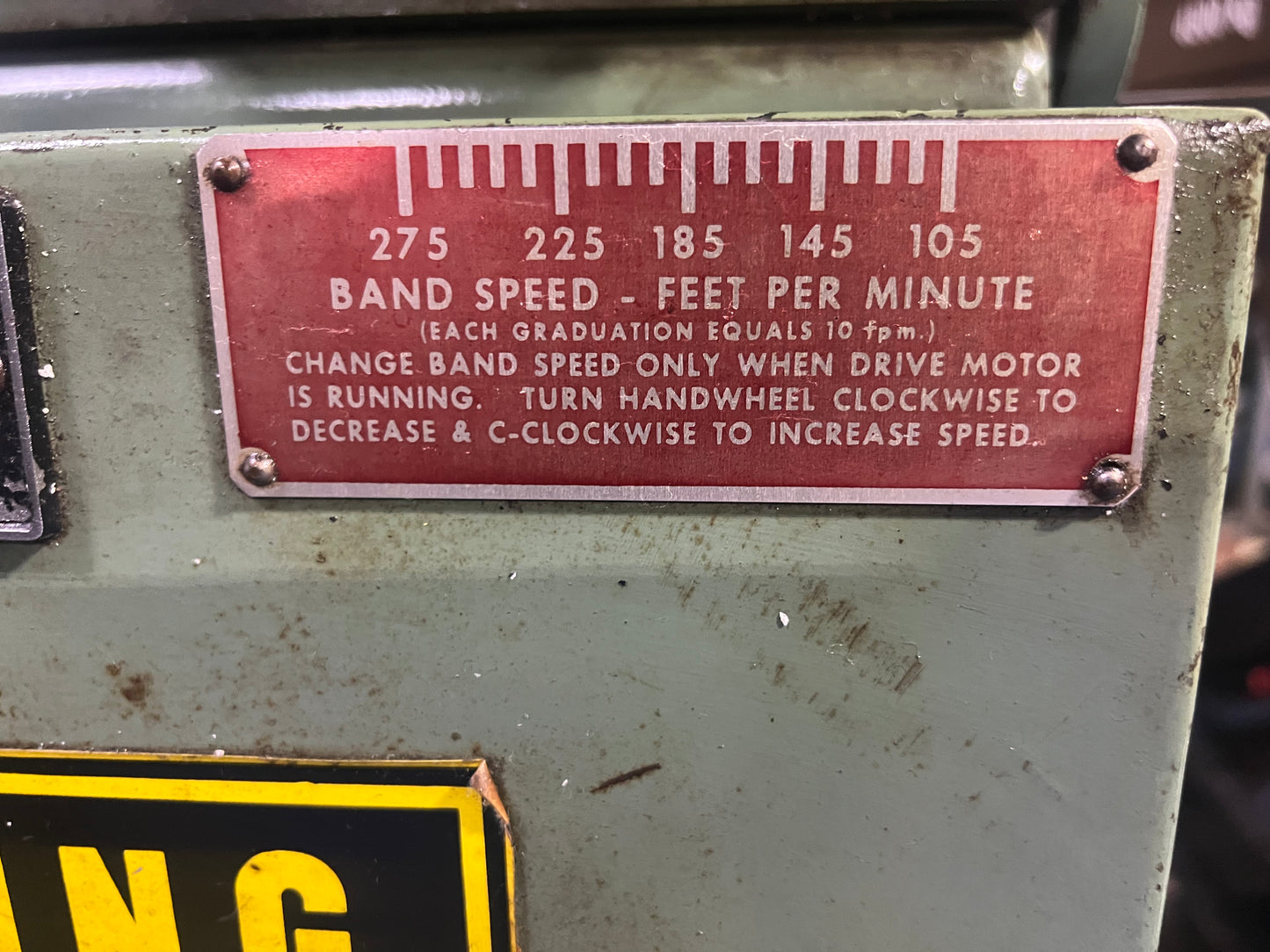 DoALL C-916 HORIZONTAL METAL-CUTTING BAND SAW
