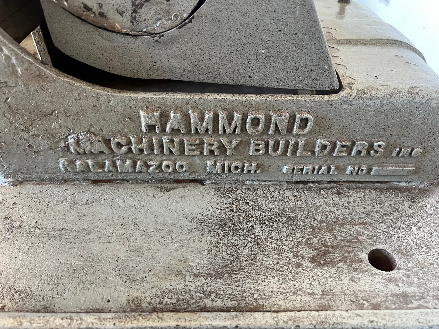 HAMMOND MODEL 600 BELT GRINDER