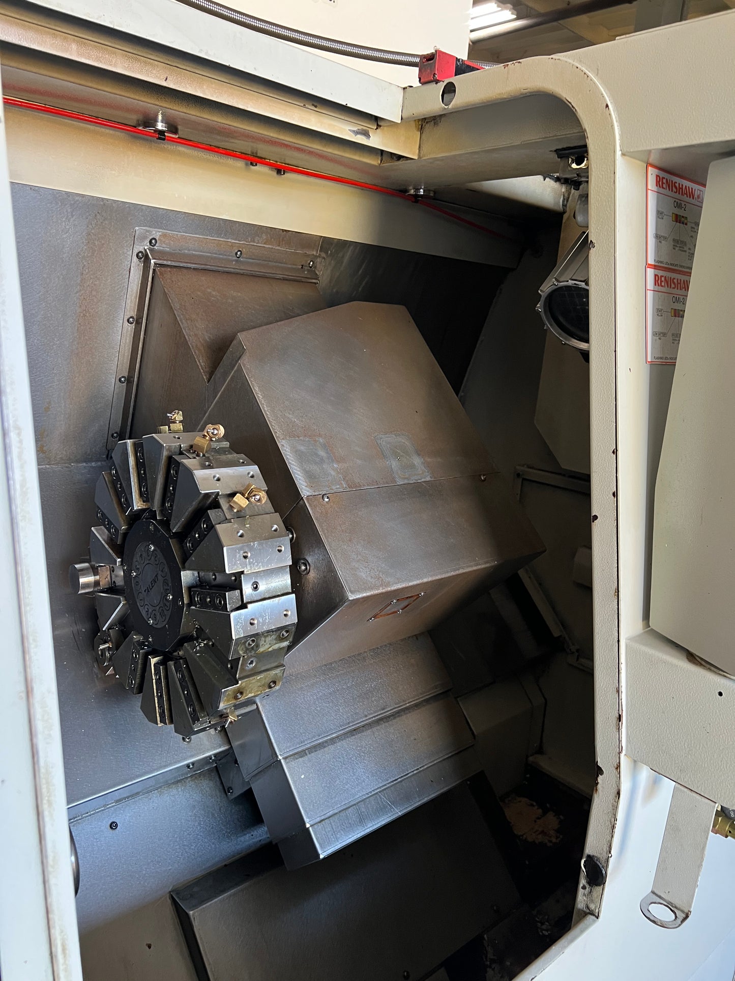 HARDINGE CNC LATHE TALENT 6/45SV WITH BAR FEED AND FANUC CONTROL