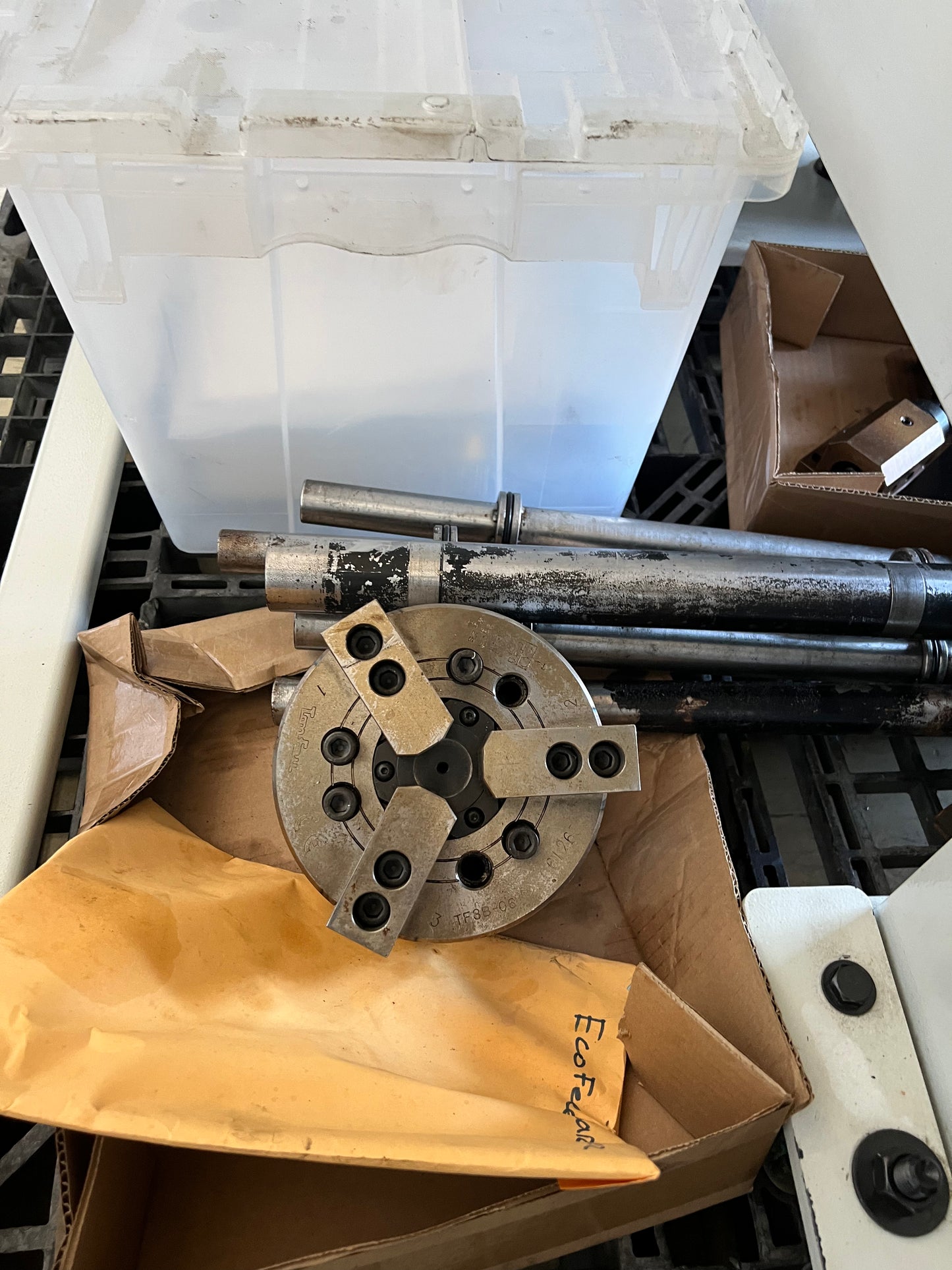 HARDINGE CNC LATHE TALENT 6/45SV WITH BAR FEED AND FANUC CONTROL