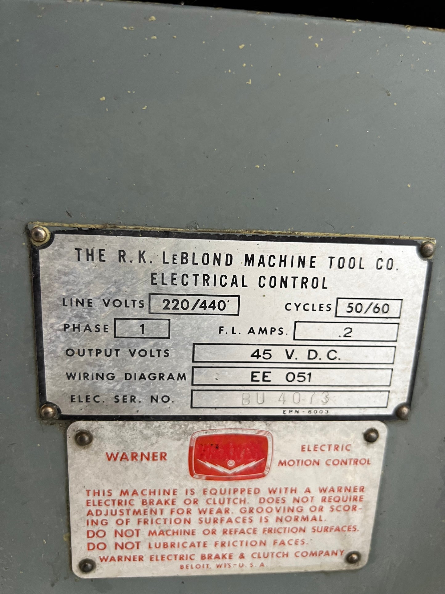 LEBLOND REGAL MANUAL MILL