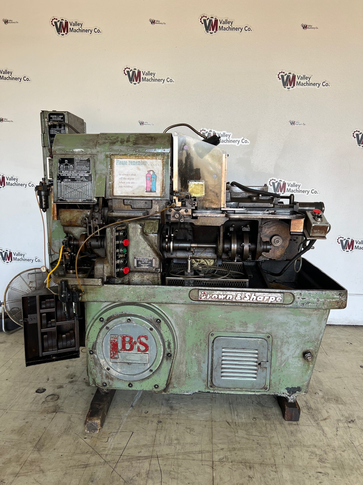 BROWN & SHARPE SCREW MACHINE SERIAL 542-2-4579-1 1/2