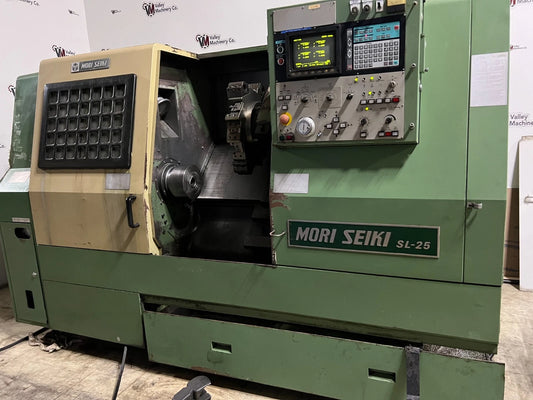 MORI SEIKI SL-25A/500 CNC LATHE MACHINING TURNING CENTER WITH YASNAC CONTROL